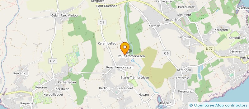 localisation de l'entreprise MONSIEUR MARCEL BRINQUIN  NEVEZ