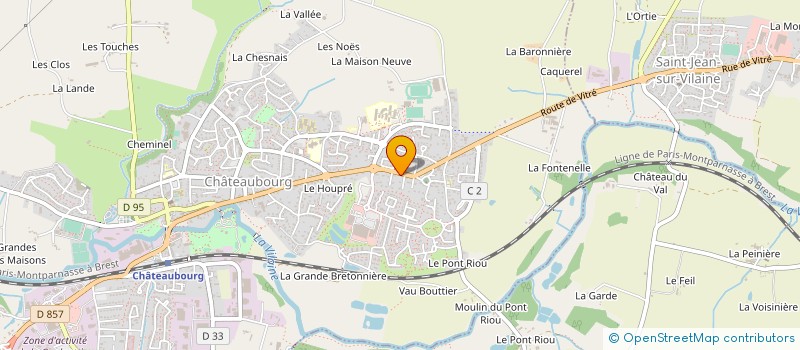 localisation de l'entreprise MONSIEUR MARCEL BRONNER  CHATEAUBOURG