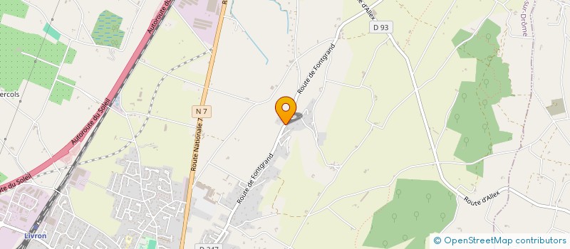 localisation de l'entreprise MONSIEUR MARCEL BRUN à LIVRON SUR DROME