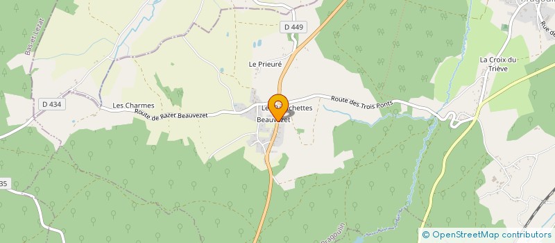 localisation de l'entreprise MONSIEUR MARCEL BRUN  SAINT-SYLVESTRE-PRAGOULIN