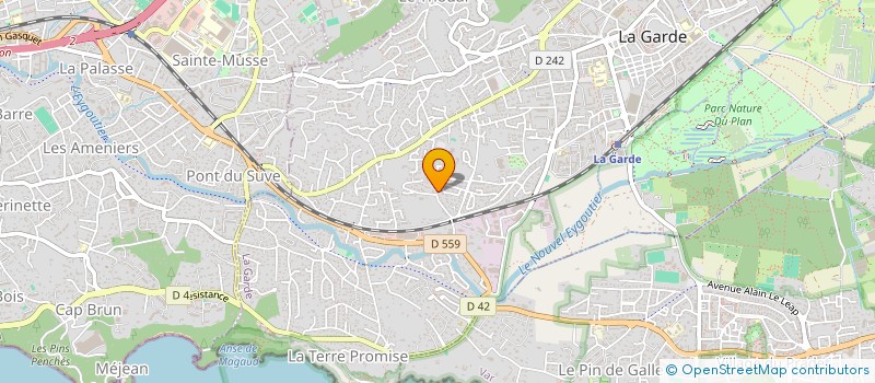 localisation de l'entreprise MONSIEUR MARCEL BRUNO  LA GARDE