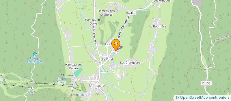 localisation de l'entreprise MONSIEUR MARCEL BUISSON  AUTRANS-MEAUDRE EN VERCORS