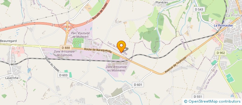 localisation de l'entreprise MONSIEUR MARCEL BURG  LUC-LA-PRIMAUBE