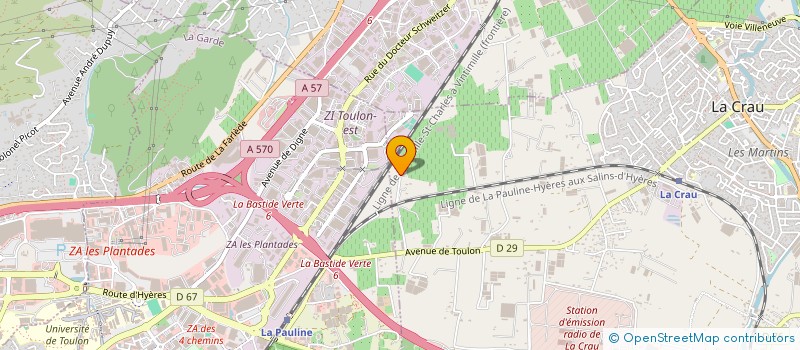 localisation de l'entreprise MONSIEUR MARCEL CABRI  LA CRAU