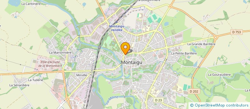 localisation de l'entreprise MONSIEUR MARCEL CACAUD à MONTAIGU-VENDEE
