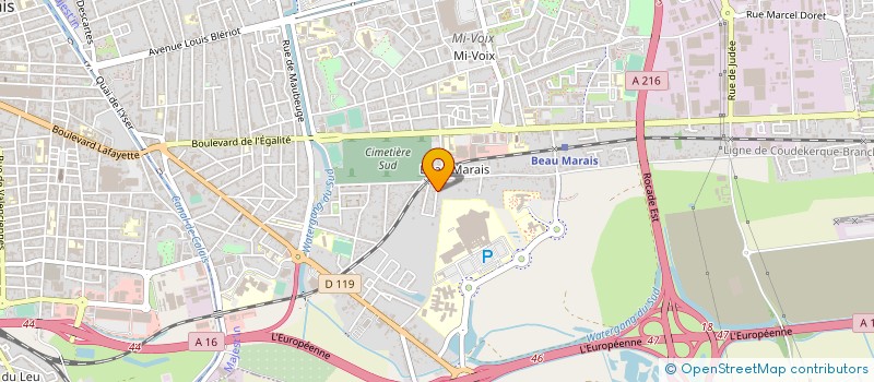 localisation de l'entreprise MONSIEUR MARCEL CADET  CALAIS