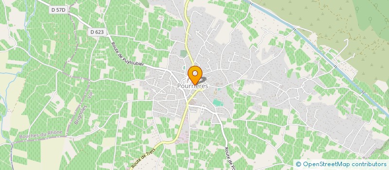 localisation de l'entreprise MONSIEUR MARCEL CAIRETY  POURRIERES