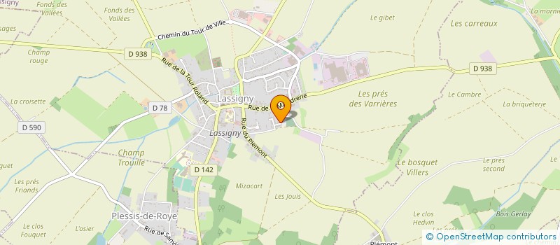 localisation de l'entreprise MONSIEUR MARCEL CANLERS  LASSIGNY