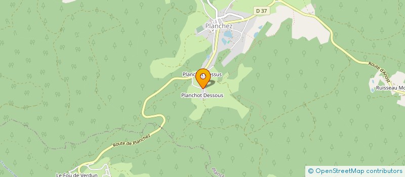 localisation de l'entreprise MONSIEUR MARCEL CAPODIFERRO  PLANCHEZ