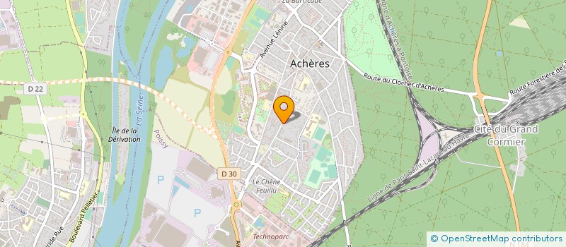 localisation de l'entreprise MONSIEUR MARCEL CARVALHO  ACHERES