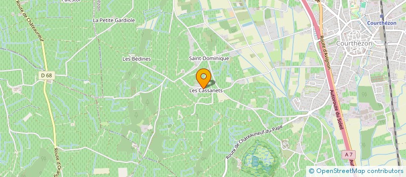 localisation de l'entreprise MONSIEUR MARCEL CASTELLI  COURTHEZON