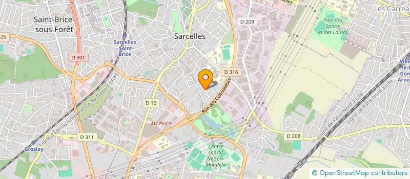 localisation de l'entreprise MONSIEUR MARCEL CERNEI  SARCELLES