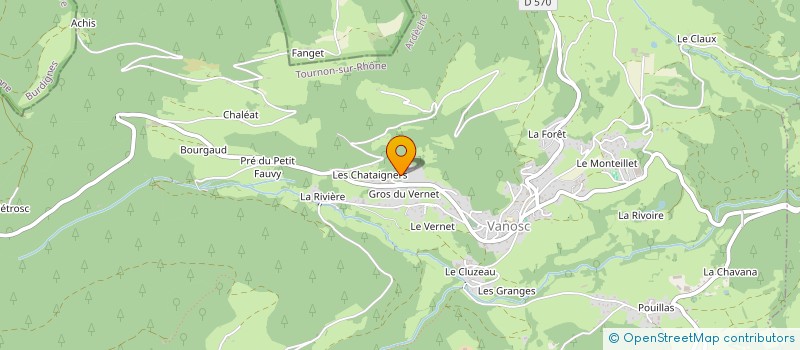 localisation de l'entreprise MONSIEUR MARCEL CHABERT  SAINT-ANDRE-EN-VIVARAIS