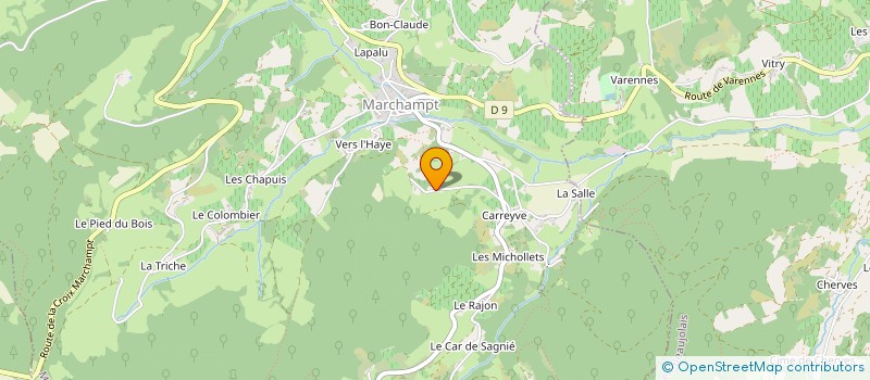 localisation de l'entreprise MONSIEUR MARCEL CHABERT à MARCHAMPT