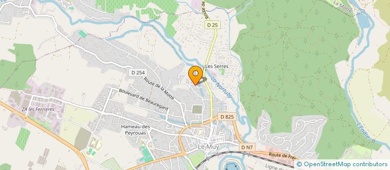 localisation de l'entreprise MONSIEUR MARCEL CHABOUD  LE MUY