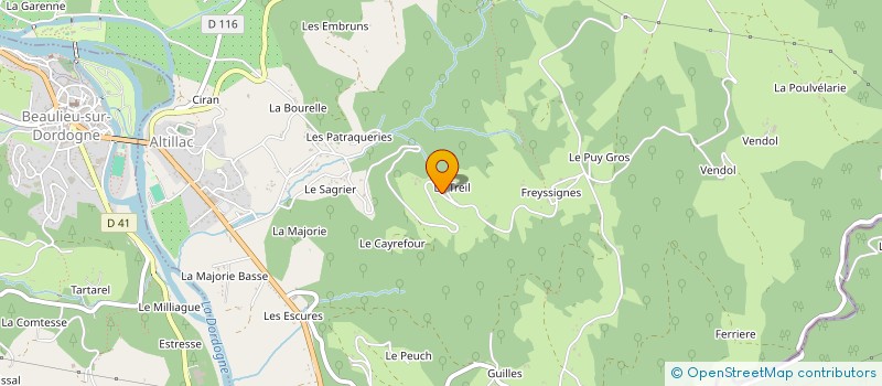localisation de l'entreprise MONSIEUR MARCEL CHAMBON à ALTILLAC