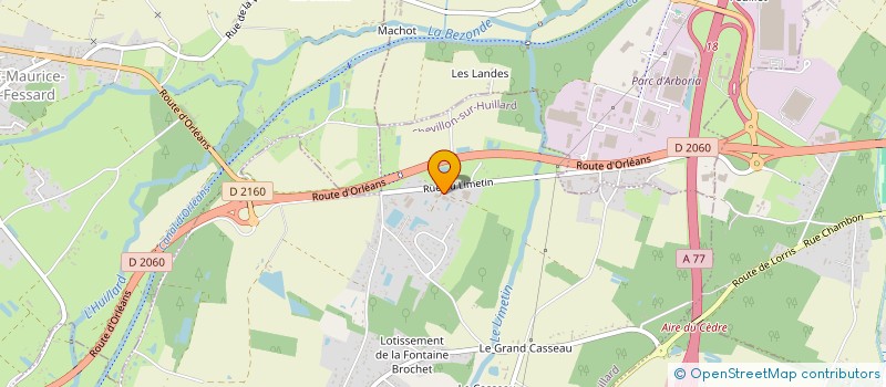 localisation de l'entreprise MONSIEUR MARCEL CHAMBROUX à CHEVILLON-SUR-HUILLARD