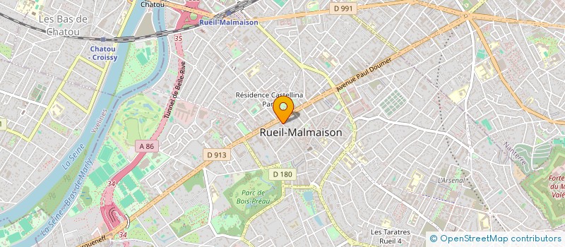 localisation de l'entreprise MONSIEUR MARCEL CHARNEAUX à RUEIL-MALMAISON