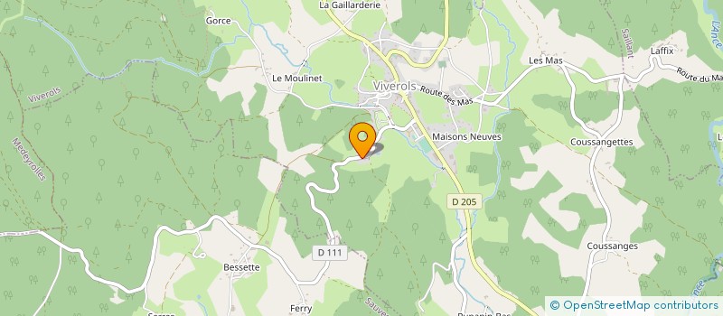 localisation de l'entreprise MONSIEUR MARCEL CHATAING à SAUVESSANGES