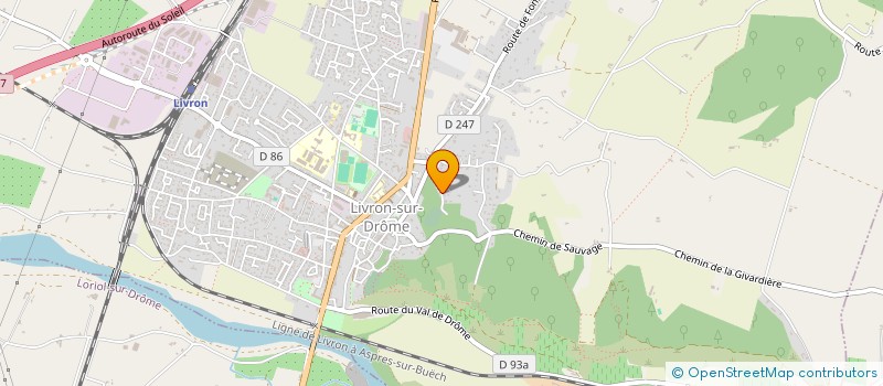 localisation de l'entreprise MONSIEUR MARCEL CHAVE  LIVRON SUR DROME