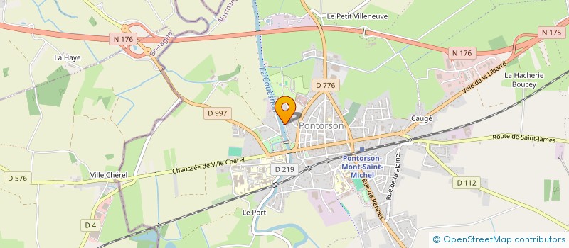 localisation de l'entreprise MONSIEUR MARCEL CHERBONNEL  PONTORSON