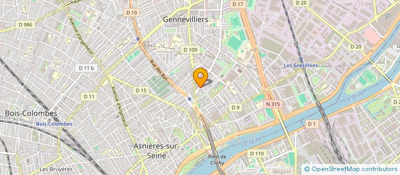 localisation de l'entreprise MONSIEUR MARCEL CHERON  GENNEVILLIERS