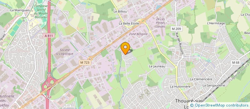 localisation de l'entreprise MONSIEUR MARCEL CHEVALIER  THOUARE-SUR-LOIRE