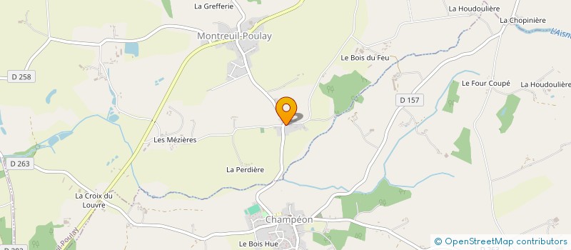 localisation de l'entreprise MONSIEUR MARCEL CHICOINE  MONTREUIL-POULAY