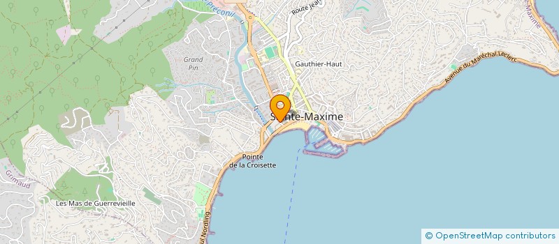 localisation de l'entreprise MONSIEUR MARCEL CICCARELLI à SAINTE-MAXIME