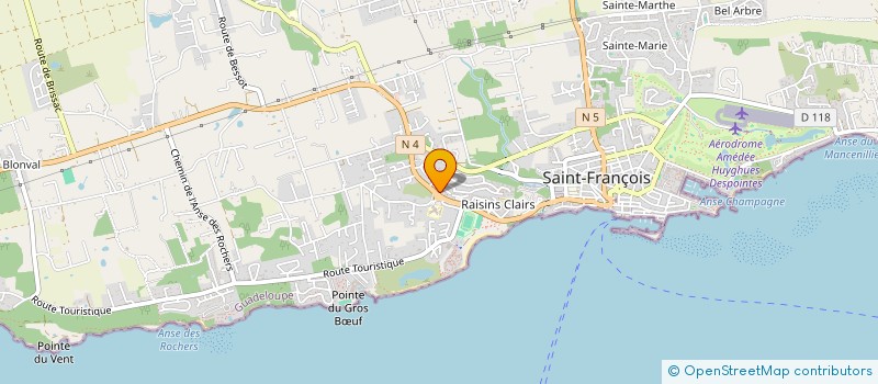 localisation de l'entreprise MONSIEUR MARCEL CLAIRICE  SAINT-FRANCOIS