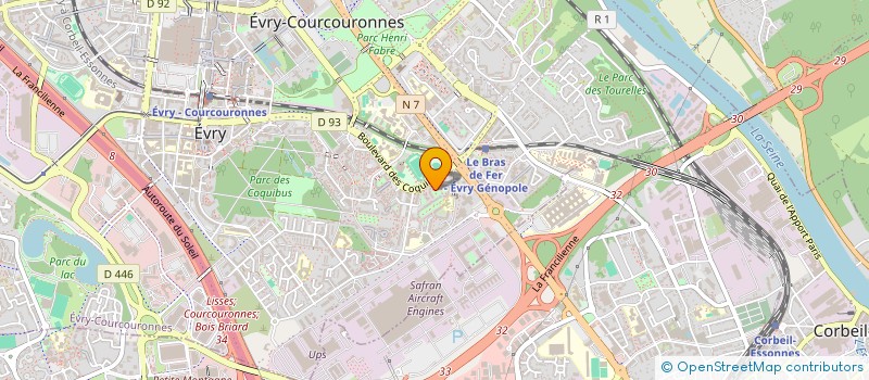 localisation de l'entreprise MONSIEUR MARCEL CLAUDEL à EVRY-COURCOURONNES