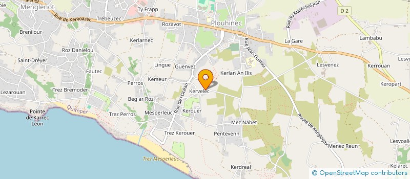 localisation de l'entreprise MONSIEUR MARCEL CLECH à PLOUHINEC