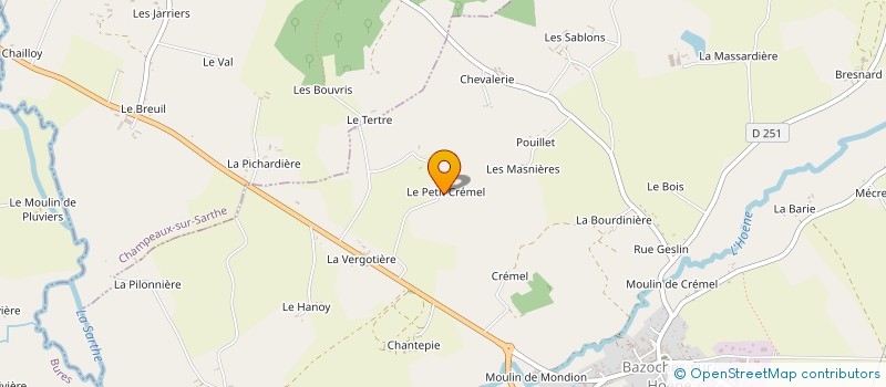 localisation de l'entreprise MONSIEUR MARCEL CLIN à BAZOCHES-SUR-HOENE
