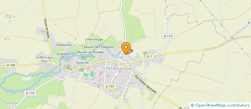 localisation de l'entreprise MONSIEUR MARCEL COLLE  CHEF-BOUTONNE