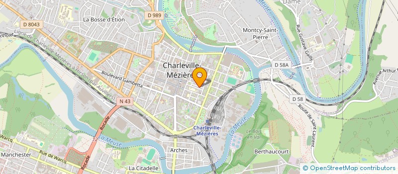 localisation de l'entreprise MONSIEUR MARCEL COLLET  CHARLEVILLE-MEZIERES