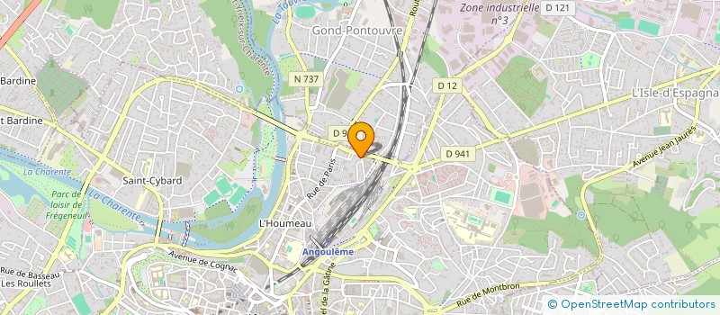localisation de l'entreprise MONSIEUR MARCEL COLSON à ANGOULEME