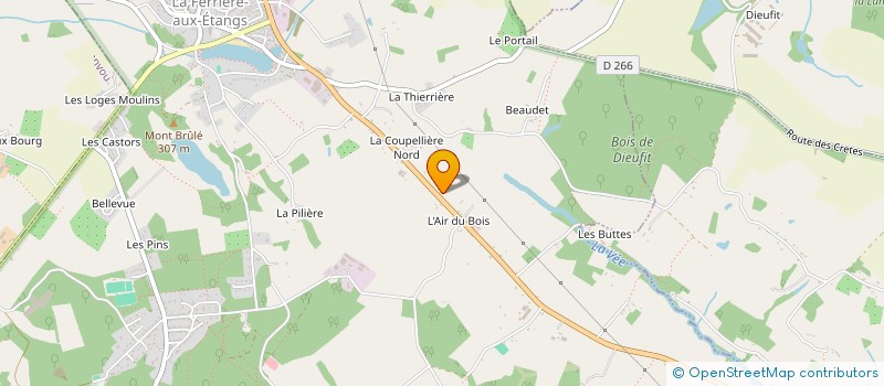 localisation de l'entreprise MONSIEUR MARCEL CORREYEUR à LA FERRIERE-AUX-ETANGS