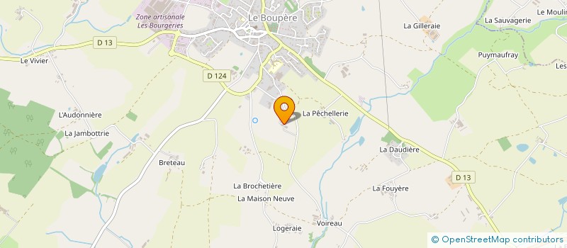 localisation de l'entreprise MONSIEUR MARCEL COSSET à LE BOUPERE