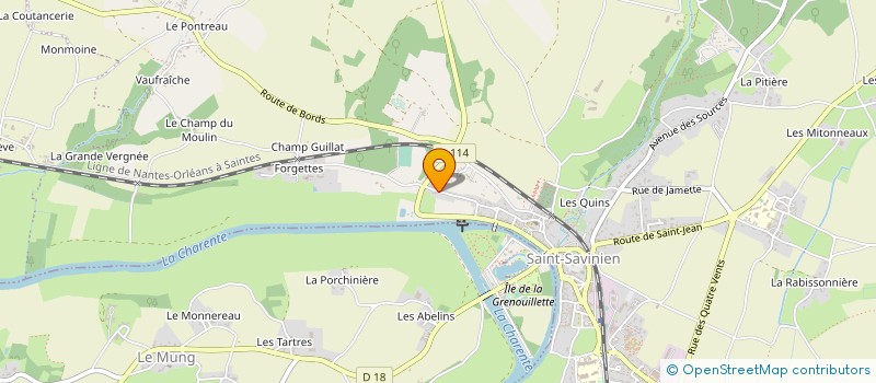 localisation de l'entreprise MONSIEUR MARCEL COUFLEAU  SAINT-SAVINIEN