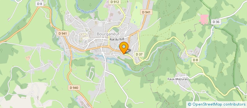 localisation de l'entreprise MONSIEUR MARCEL COUTY à BOURGANEUF