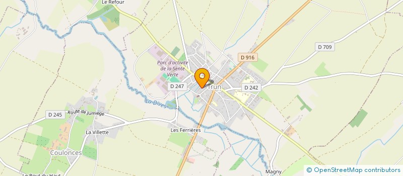 localisation de l'entreprise MONSIEUR MARCEL CRESPIN à TRUN
