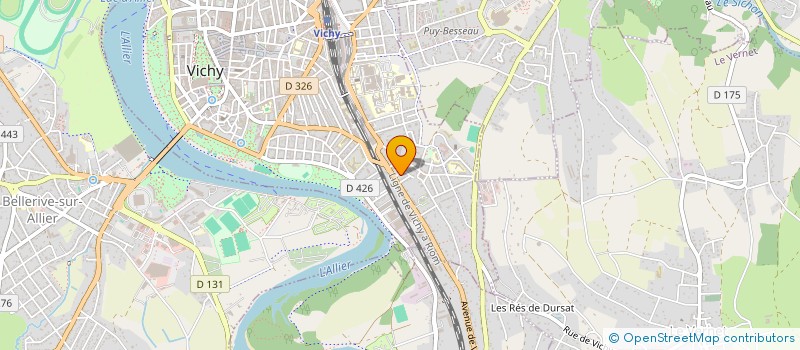 localisation de l'entreprise MONSIEUR MARCEL CRETU à VICHY