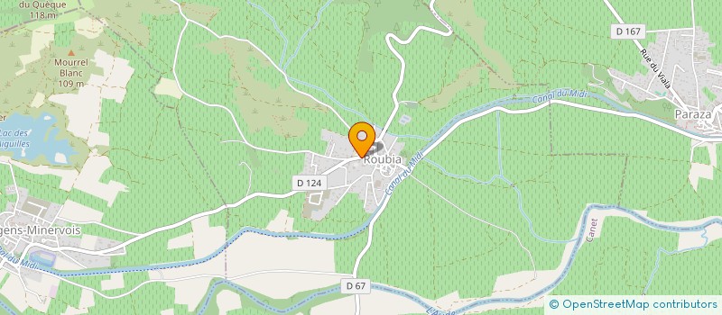 localisation de l'entreprise MONSIEUR MARCEL CROS  ROUBIA