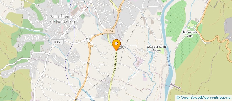 localisation de l'entreprise MONSIEUR MARCEL CROZE  SAINT-ETIENNE-DE-FONTBELLON