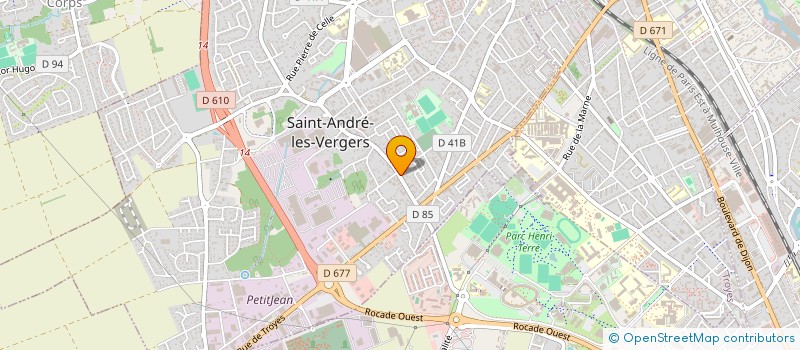 localisation de l'entreprise MONSIEUR MARCEL CURE  SAINT-ANDRE-LES-VERGERS