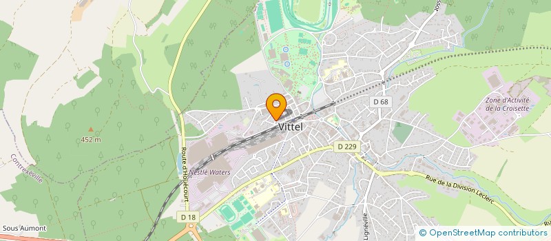 localisation de l'entreprise MONSIEUR MARCEL CUSINATO  VITTEL