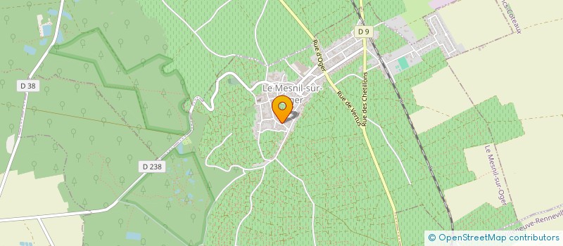 localisation de l'entreprise MONSIEUR MARCEL DACREMONT  LE MESNIL-SUR-OGER