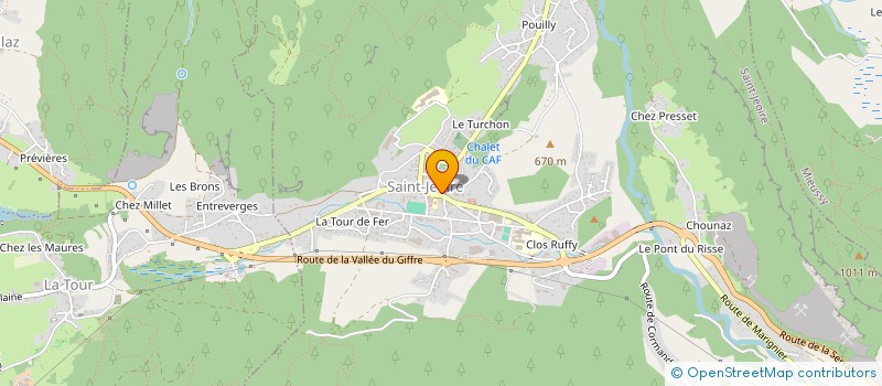 localisation de l'entreprise MONSIEUR MARCEL DAL PONTE  SAINT-JEOIRE