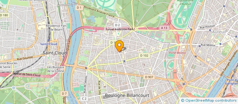 localisation de l'entreprise MONSIEUR MARCEL DANA à BOULOGNE-BILLANCOURT