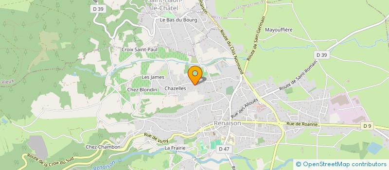 localisation de l'entreprise MONSIEUR MARCEL DANTON  SAINT-ALBAN-LES-EAUX